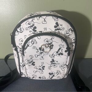 Disney Black and White Mickey Mouse Backpack